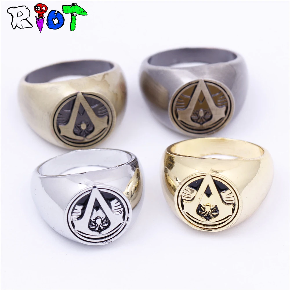 Assassins Master Ring аниме аксессуары для косплея бронзовое анти-серебряное 4 цвета