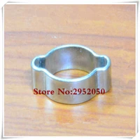 free shipping pipe clamp 5pcslot double ear clamp o clips air silicone fuel hose pipe zinc plated