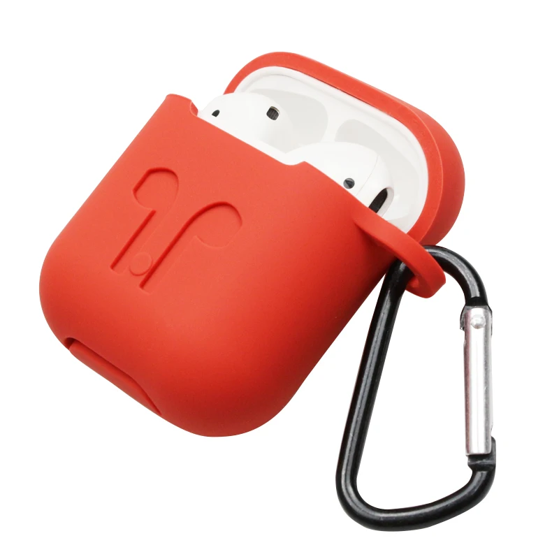 Airpods силиконовый Bluetooth беспроводной чехол для наушников Защитный AirPods аксессуары