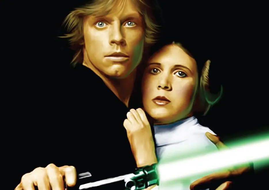 Звездные войны люки Скайуокер принцесса Leia гигантский Шелковый плакат