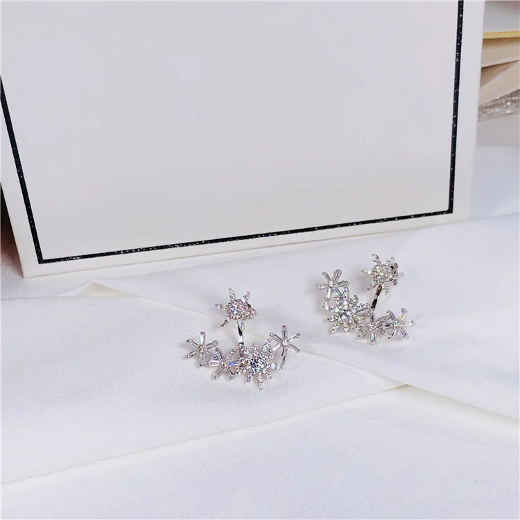 

Fashion Designer Refreshing Women Elegant Stud Earrings Real 925 Sterling Silver Statement Earrings for Women