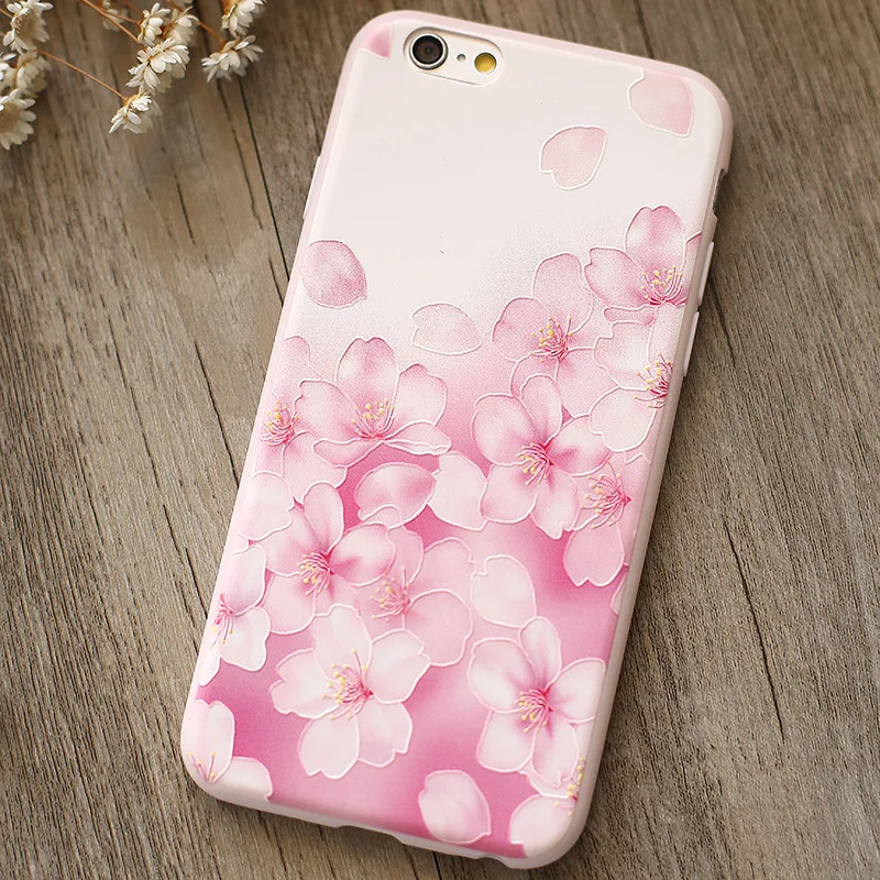 Модный Роскошный чехол с цветочным 3D рисунком для iPhone 6s 6 4 7 дюйма plus 5 сотового