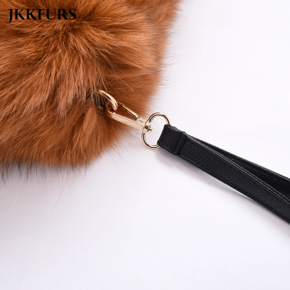 Женские сумки из натурального Лисьего меха сумки-мессенджеры на молнии модные