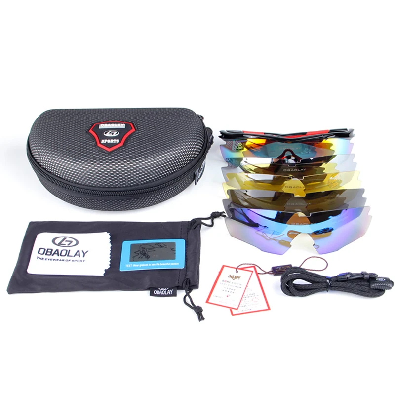 

Polarized Cycling Glasses Bike Sport Sunglasses Bicycle Eyewear MTB Goggle 5 Lenses