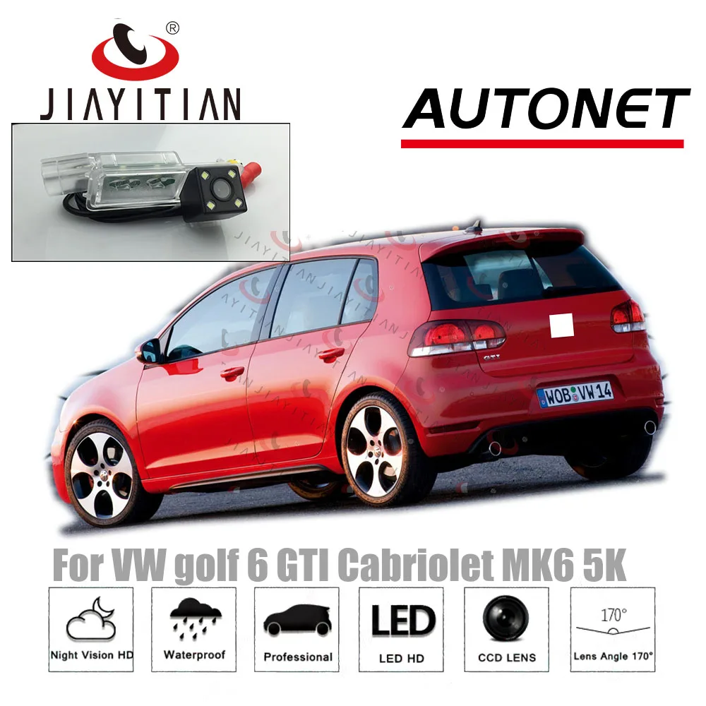 JiaYiTian камера заднего вида для VW golf 6 GOFL GTI Cabriolet MK6 5K CCD камера ночного видения заднего вида камера номерного знака