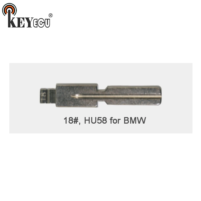 

KEYECU 10x KEYDIY Universal Remotes Flip Key Blade 18#, HU58 for BMW