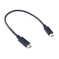 cy white usb c usb 3 1 type c male connector to c male charge data cable 30cm
