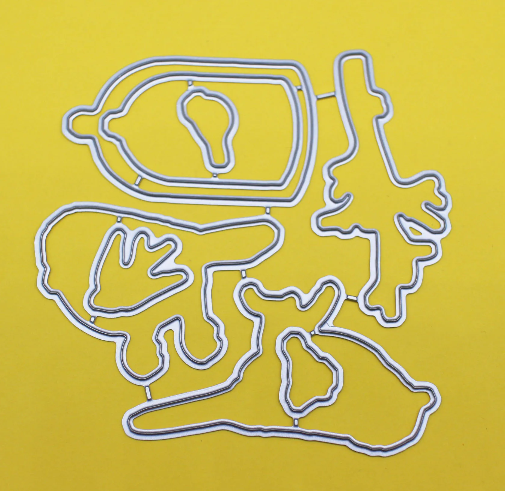 Металлические штампы в виде птичьей клетки набор прозрачных штампов и для