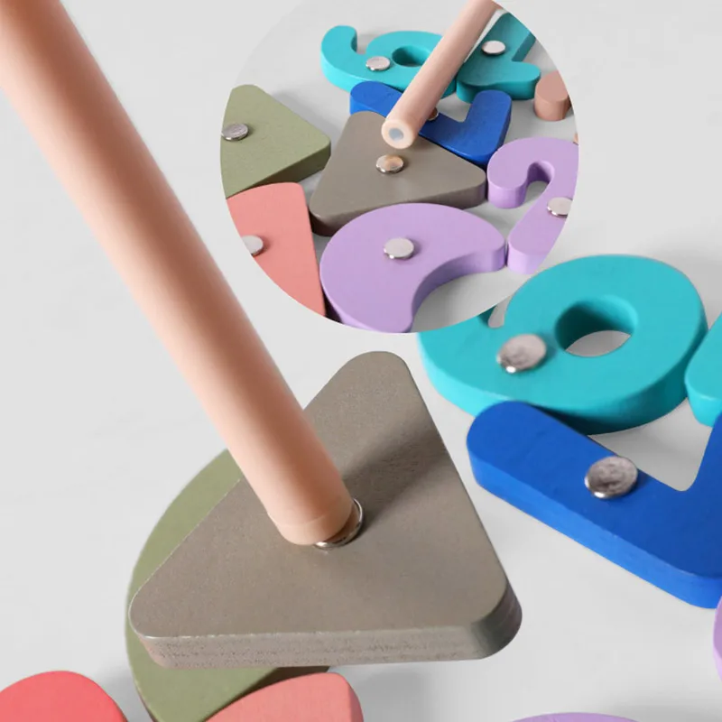 Детские деревянные материалы по методике Монтессори подходящая Цифровая форма