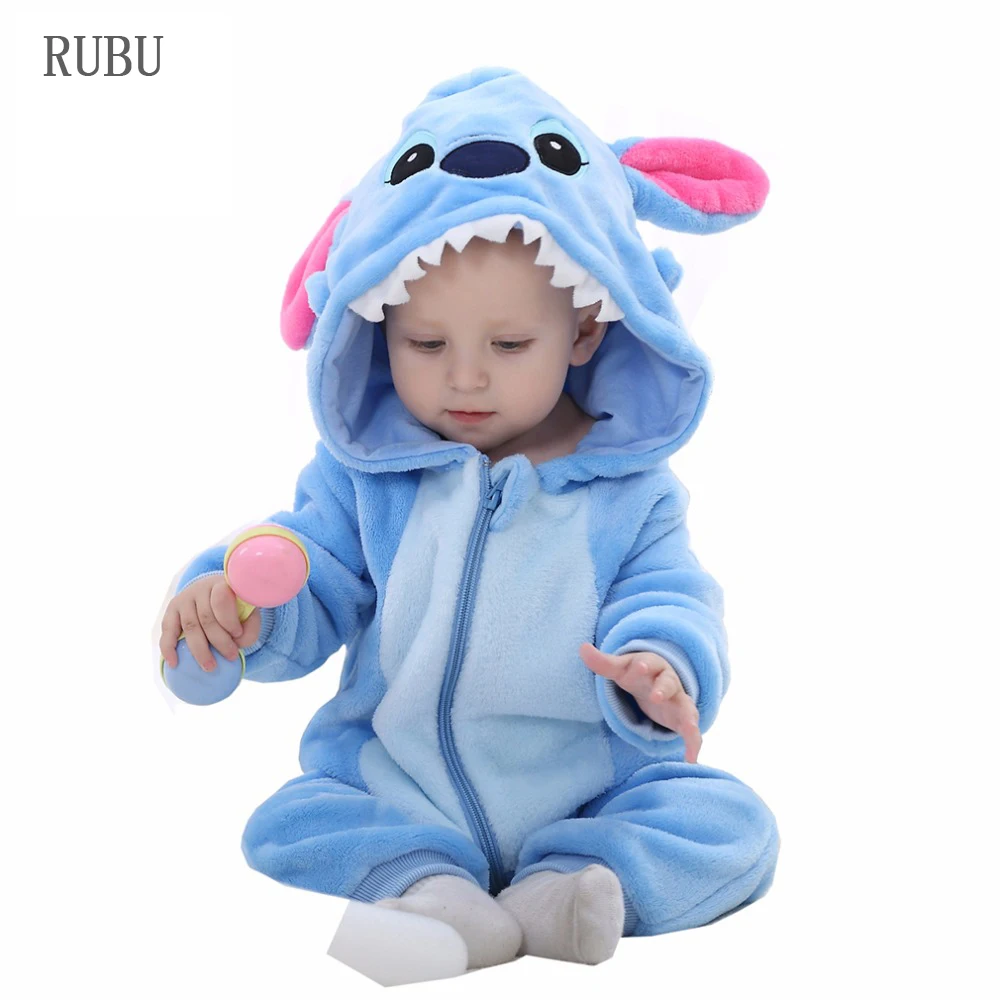 Фланелевые детские комбинезоны с кроликом для маленьких мальчиков и девочек