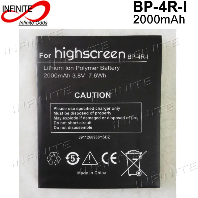 Highscreen BP 4R I аккумулятор 2000 мАч новый мобильный телефон Акку высокого качества|battery