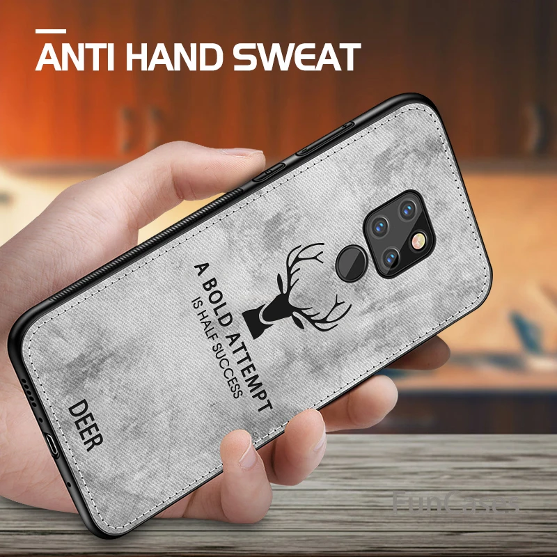 Чехол для huawei Коврики 20 Lite чехол ткань накладка олень Для Honor 8X Max 8C размеры 9 и 10 P10