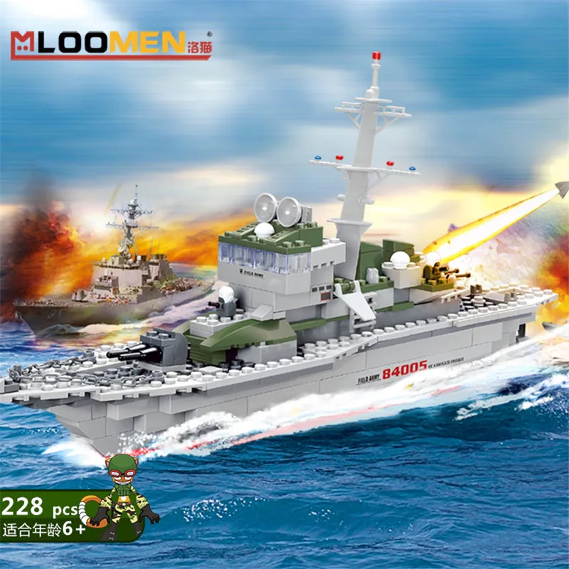 228 шт. фрегат корабль несущей Legoings строительные блоки комплект игрушки подарки |