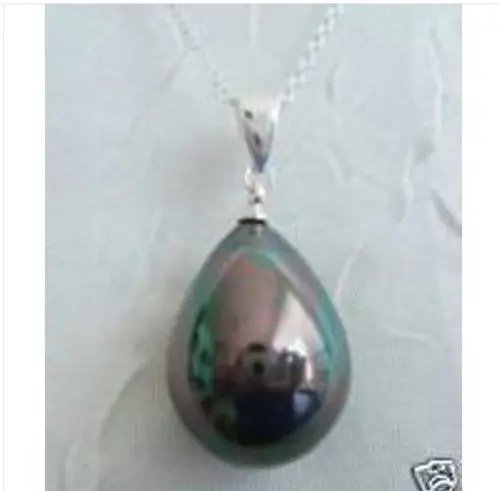 

Hot selling free shipping****** Retro Drop Black Culture Pearl Silver Women Pendant Necklace Free Chain Jewelry