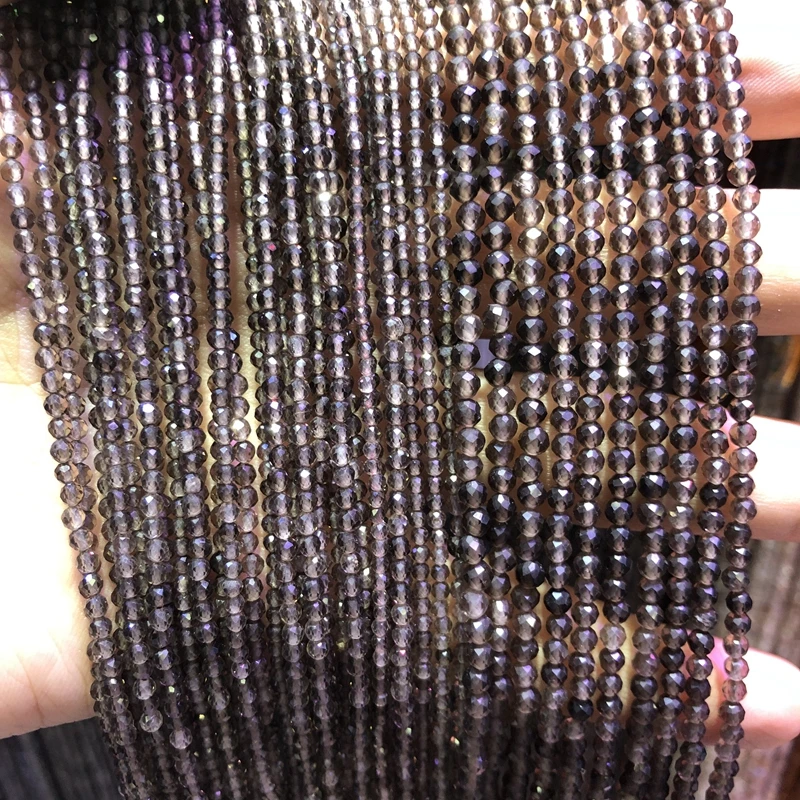 Бусины Из Натурального ледяного радужного обсидиана 2 мм 3 4 граненые крошечные