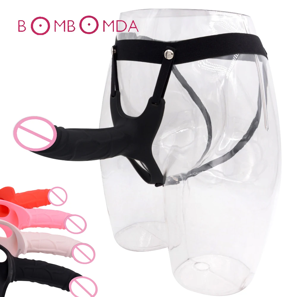 Полый дилдо Страпон для взрослых секс игрушка пенис удлинитель эластичный