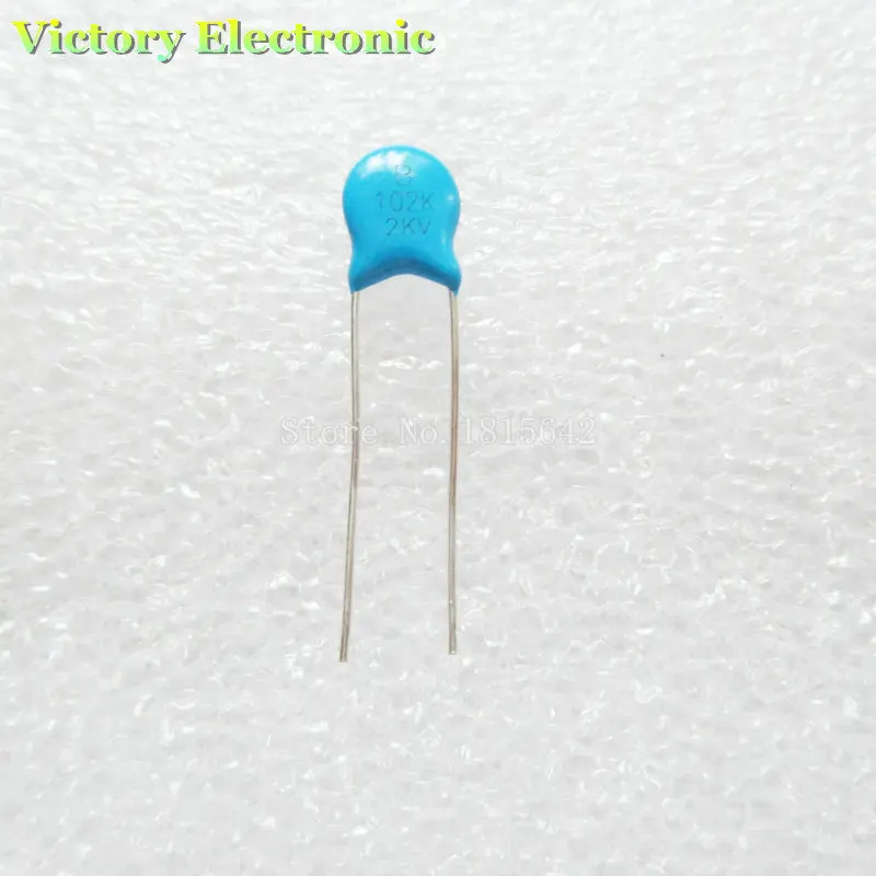 Новые 20 шт./лот Высокое напряжение 2KV 102 1NF 2000V керамические конденсаторы емкость