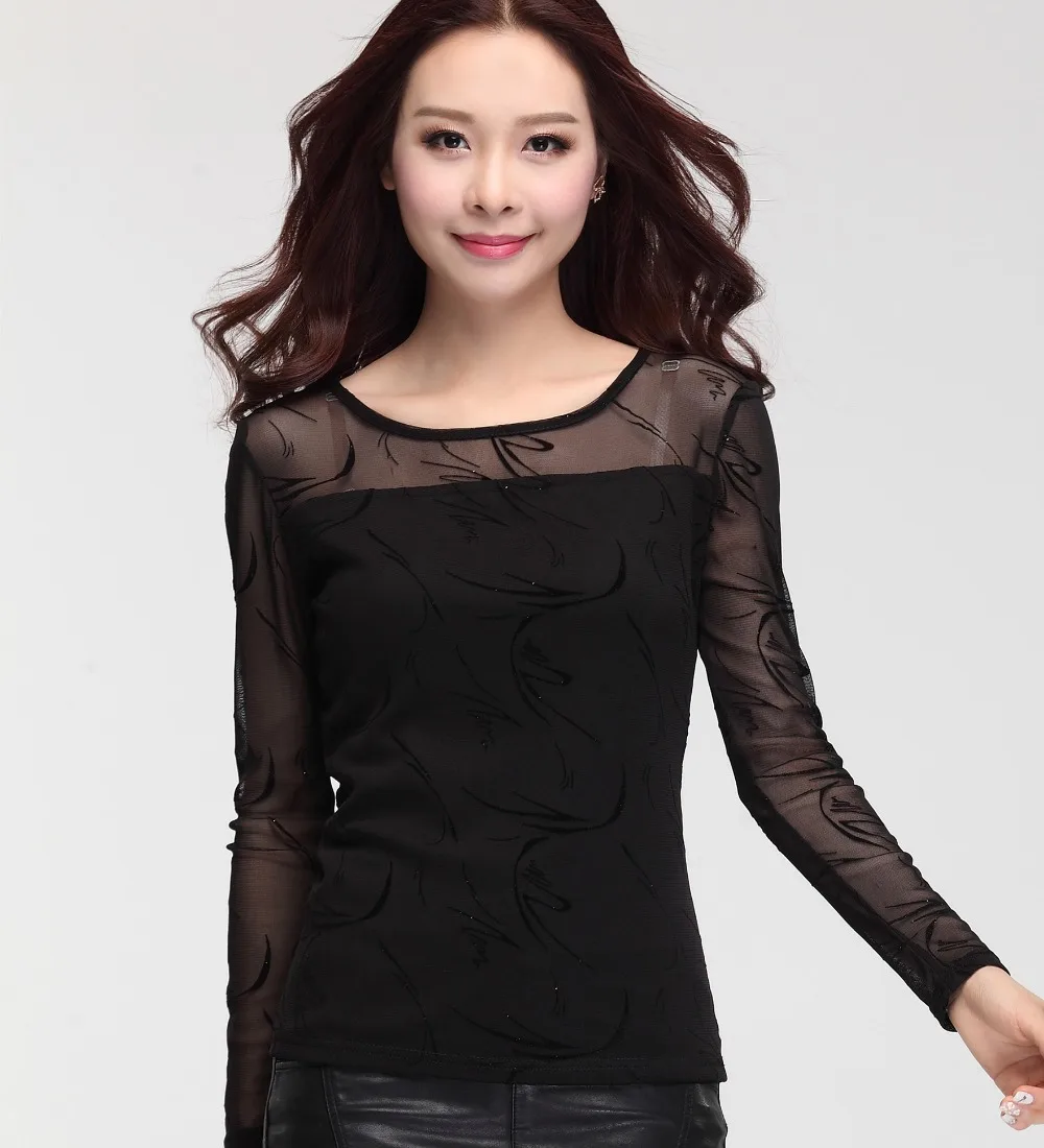 Перспектива Кружева Blusas De Renda Feminino Camisa рубашка блузка Для женщин Топ Женская