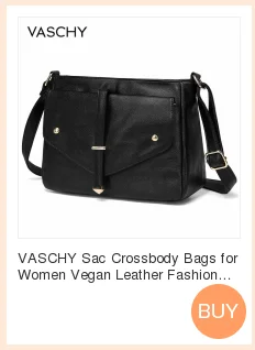VASCHY сумки для женщин Мода сумка повседневное высокое качество Crossbody Дамы Chic мягкий кожзаменитель