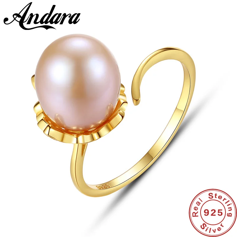 

100% Стерлинговое Серебро 925 пробы натуральный жемчуг 3 цвета регулируемые кольца для женщин Роскошные S925 серебряные ювелирные изделия подар...