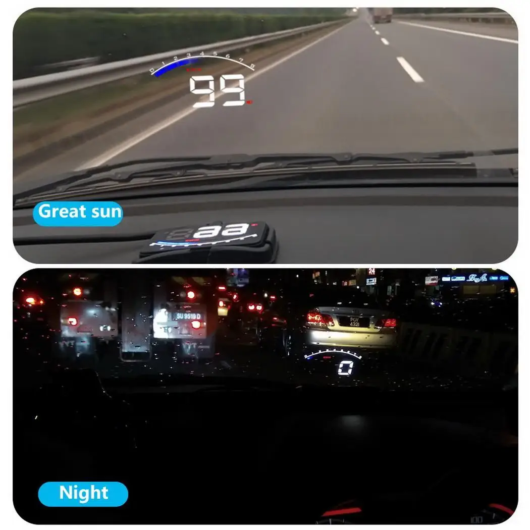 M9 5 дюймов OBD HUD Автомобильный дисплей на лобовом стекле бортовой компьютер hud