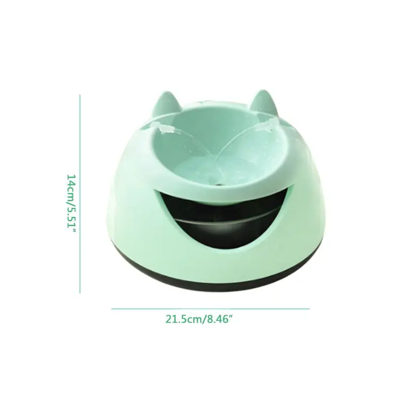 Electric Automatic Pets Mute Water Filter Dispensers Circulation Drinking Fountain Sensor Night Light Inner Stainless Steel Bowl | Дом и сад