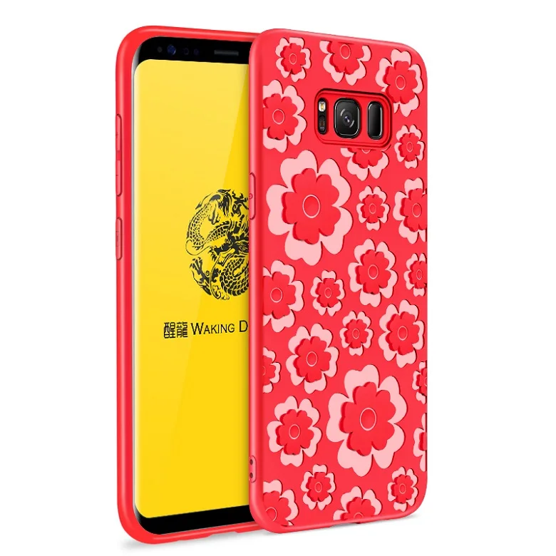 Befosson чехол для телефона для Samsung S8 S8 Plus чехол из мягкого ТПУ - Цвет: Red