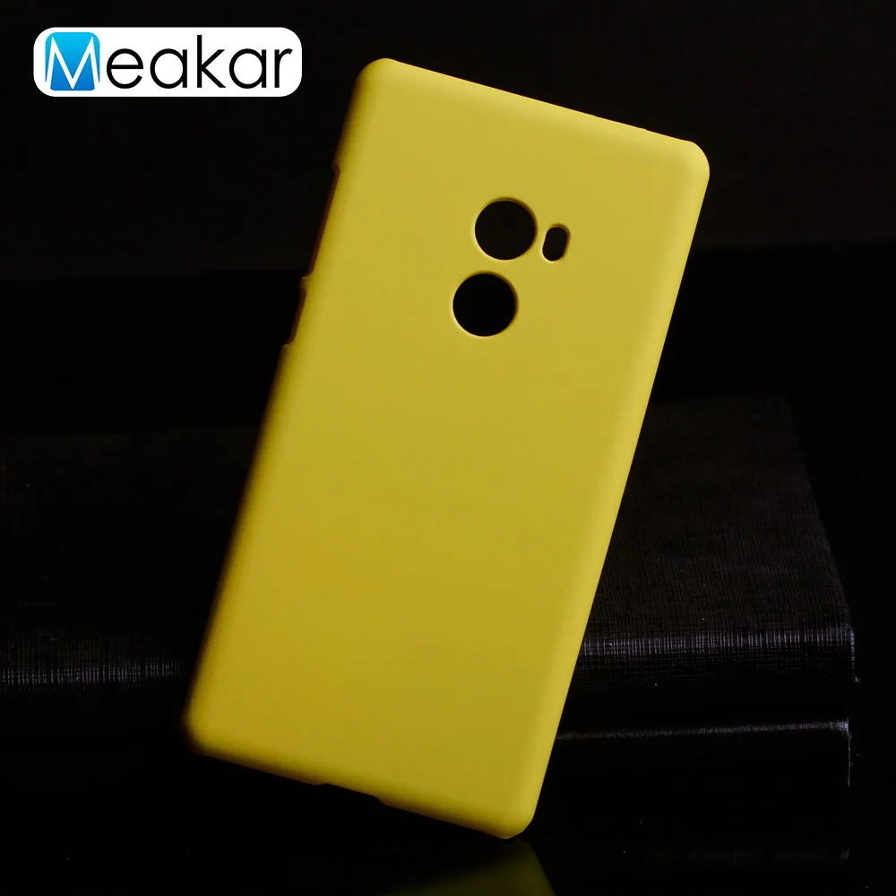 Yellow Матовая Пластик Coque 5,99 для Xiaomi mi Mix 2 Чехол для Xiaomi mi Mix 2 Evo mi x2 чехол для телефона чехол-лента на заднюю панель - Цвет: Yellow
