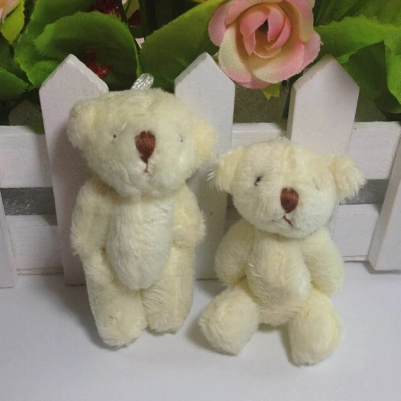 Cute Joint Plush Bear Soft Toy Wedding PP cotton Xmas Gift Jewelry Accessory Decor 5pcs Set | Игрушки и хобби