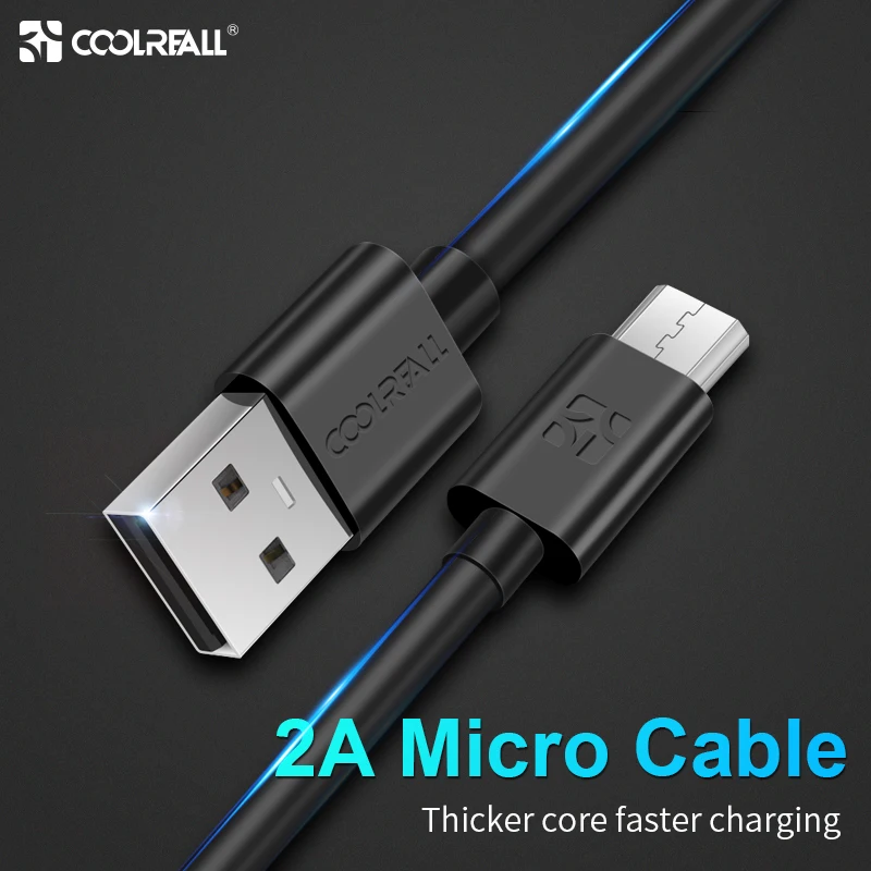 Coolreall Micro USB кабель 2A Быстрая зарядка мобильного телефона зарядное устройство кабель 1 м дата кабель для Samsung Xiaomi huawei Android планшет
