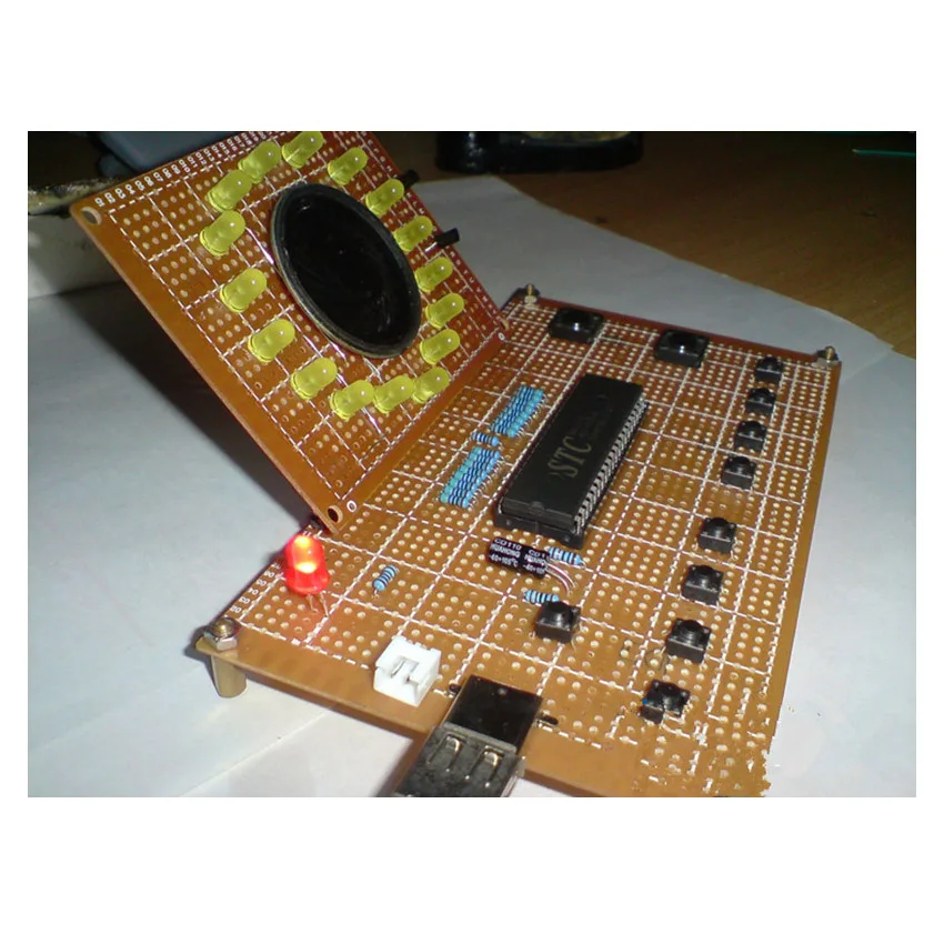 CNIKESIN DIY Kit 51 одночип электронный дизайн Комплект Тип экрана звук орган с