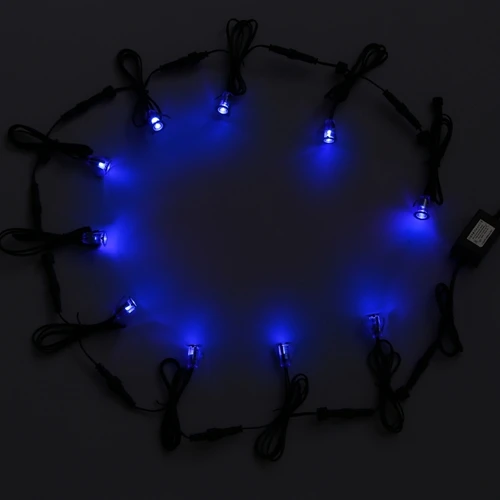 Porches Decks Decorative Outdoor Light Fixtures Recessed Wall Spotlight 12V IP67 Waterproof Uplight Lighting 20pcs/set B111-20 - Испускаемый цвет: Синий