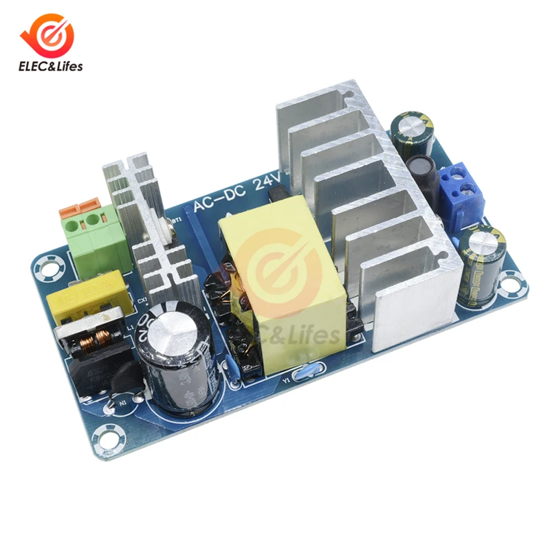 4A-6A 100 Вт AC-DC импульсный источник питания, регулятор напряжения переменного тока 85-265 в до постоянного тока 24 В 50 Гц/60 Гц понижающий модуль питания