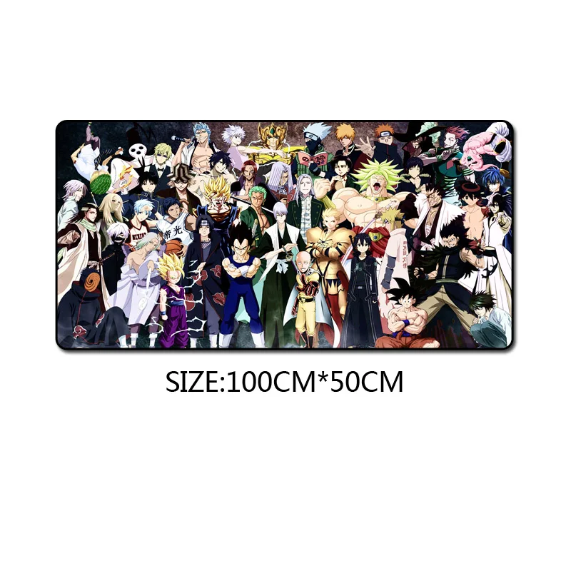 Model G FFFAS 100x50 см большой коврик для мыши коврик японского аниме ONE PIECE Наруто DRAGON BALL Коврик для мыши настольный ноутбук компьютерная Подушечка для демонстрации США Великобритания - Цвет: Model G