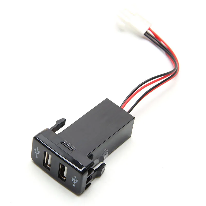 1 шт. Универсальный двойной 2 портовое usb автомобильное Зарядное устройство в