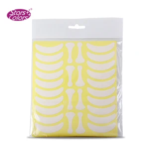 Горячая Распродажа, 140 пар, наклейки для глаз под глазами, Стикеры для глаз, бумажные безворсовые, 10 штук, подушечки для ресниц с костяной формой