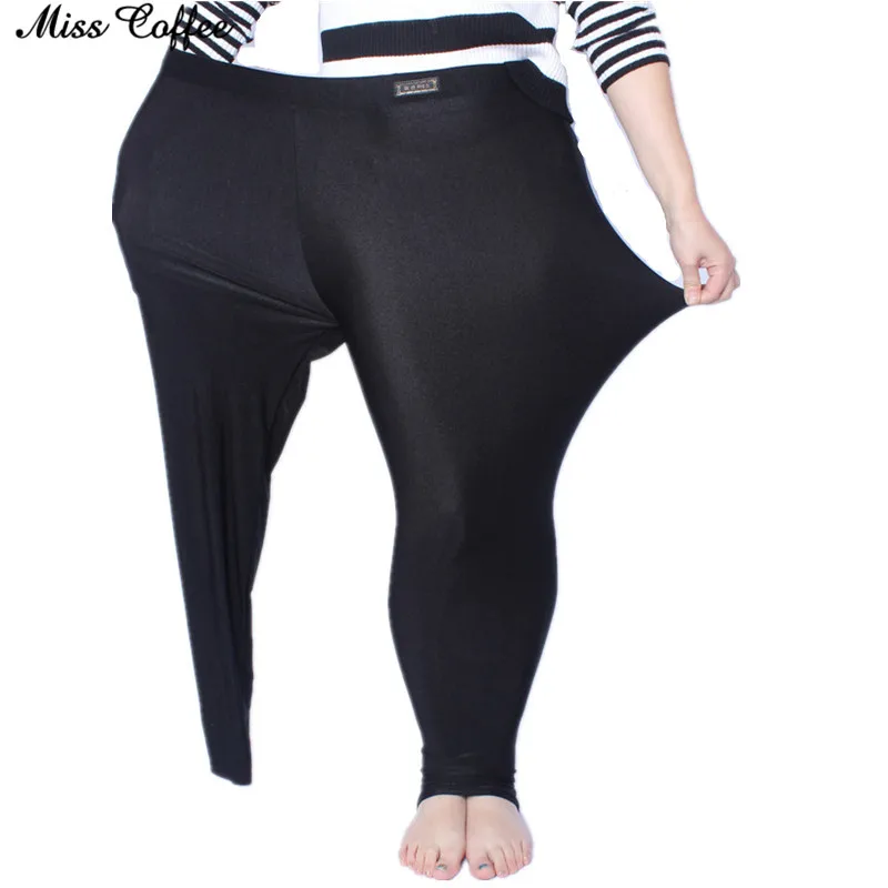

Womens Shiny Leggings Pants Shaping Pants Slim Stretched Bodycon Leggings Chinlon High Elastic Sexy Jeggings Women Large Size