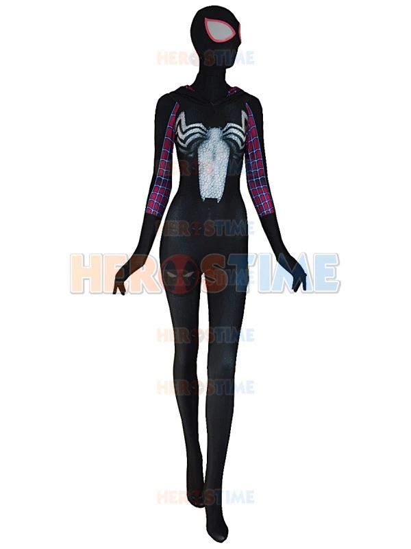 3D Print Gwenom Cosplay Costume Woman Spider-man Costumes Venom Symbiote Gwen Stacy Spider Suit Spider-Woman Bodysuit | Тематическая