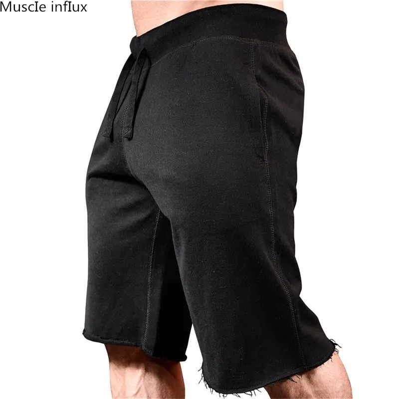 Летние спортивные шорты для мужчин хлопковые бега мужские штаны Короткие длиной