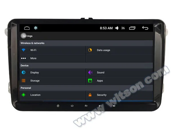 WITSON 9 дюймов Большой экран Android 6 0 четырехъядерный 1 Гб RAM автомобильное радио для VW