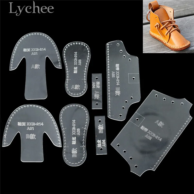 Мини дизайн обуви Lychee Life акриловый узор для шитья подвесная модель DIY шаблон