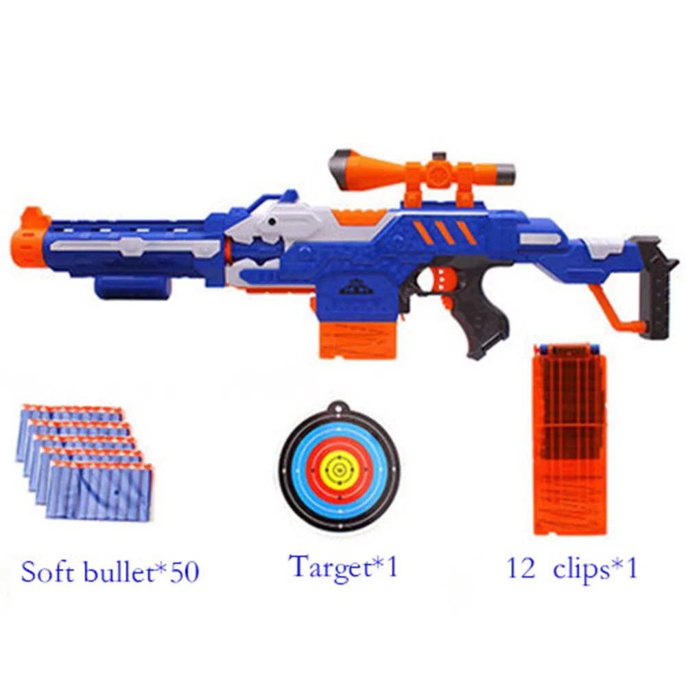 Электронный пистолет пулемет игрушечный комплект для NERF мягкий Rival элитная Серия