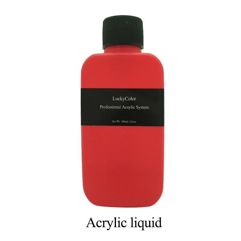 100ml Crystal Liquid Лаки цветной гель для ногтей акриловая пудра/кристалл Жидкий УФ гель 3D накладные ногти строительный прозрачный порошок Маникюр 3 цвета 15 г - Цвет: 100ml Crystal Liquid