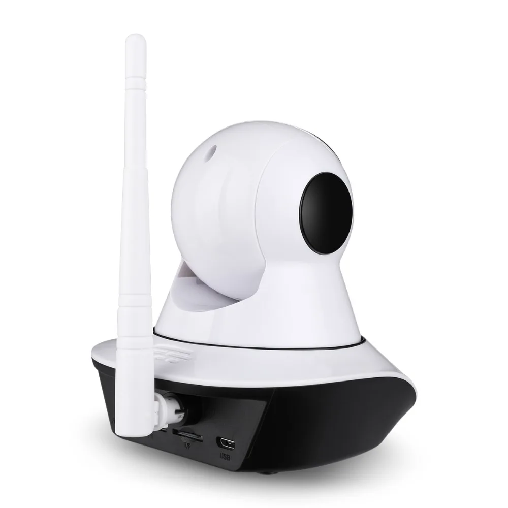 Floureon 720P Беспроводная ip-камера 1.0MP WLAN H.264 безопасности CCTV панорамирование/Плитка ночного видения WiFi камера детский монитор 2 способа аудио cam