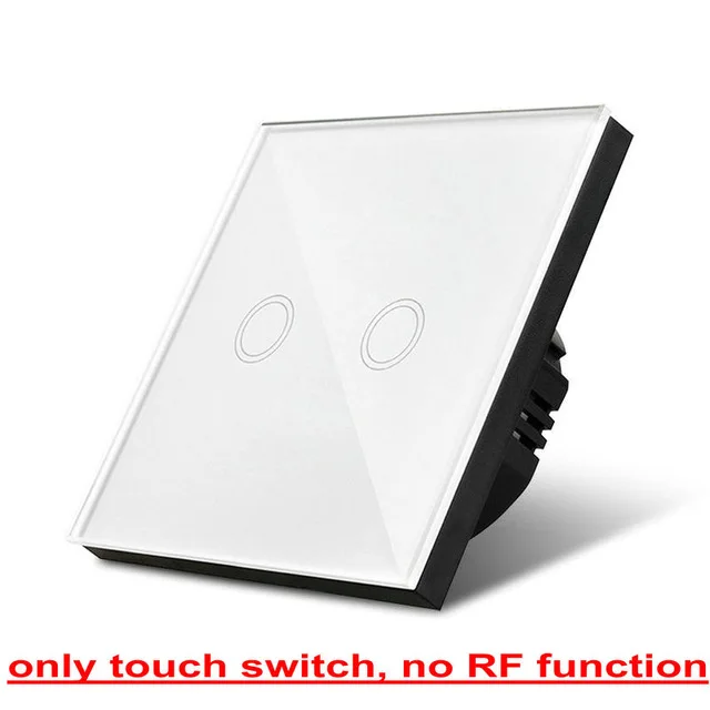 White Switch ЕС Стандартный беспроводной дистанционный светильник, 1 банда 2 банда 3 банда RF433 дистанционный настенный сенсорный переключатель для умного дома, переключатель s - Цвет: White Switch