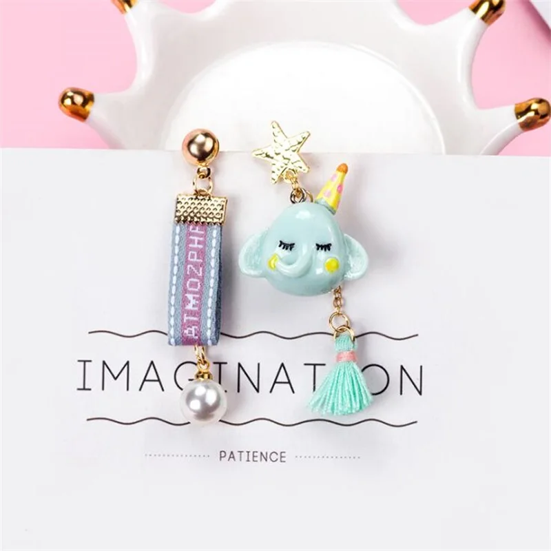 Женская Асимметричная кисточка длинное акриловое Ювелирное Украшение в