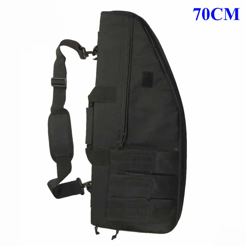 70CM Black Армейская Военная Тактическая Сумка для оружия чехол для винтовки ружья сумка для переноски через плечо для страйкбола пейнтбола охотничья защитная сумка с поролоновой накладкой - Цвет: 70CM Black