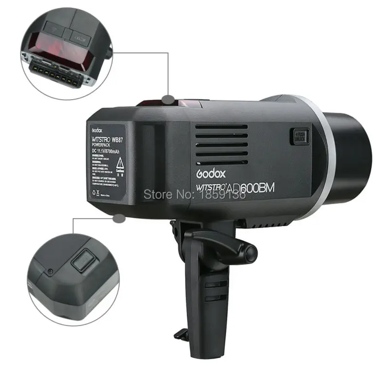 Godox 2 4G беспроводной AD600BM Bowen крепление ручной открытый камера вспышка светильник