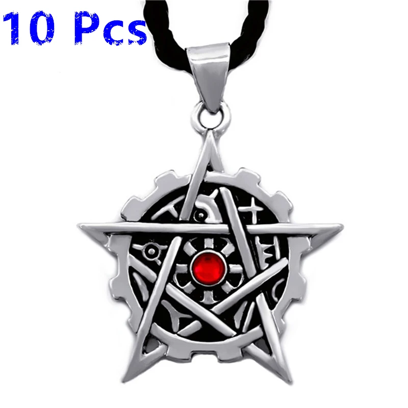 Ожерелье с подвеской из олова для мужчин и мальчиков 10 шт.|pewter pendant|f pendantstar stone |