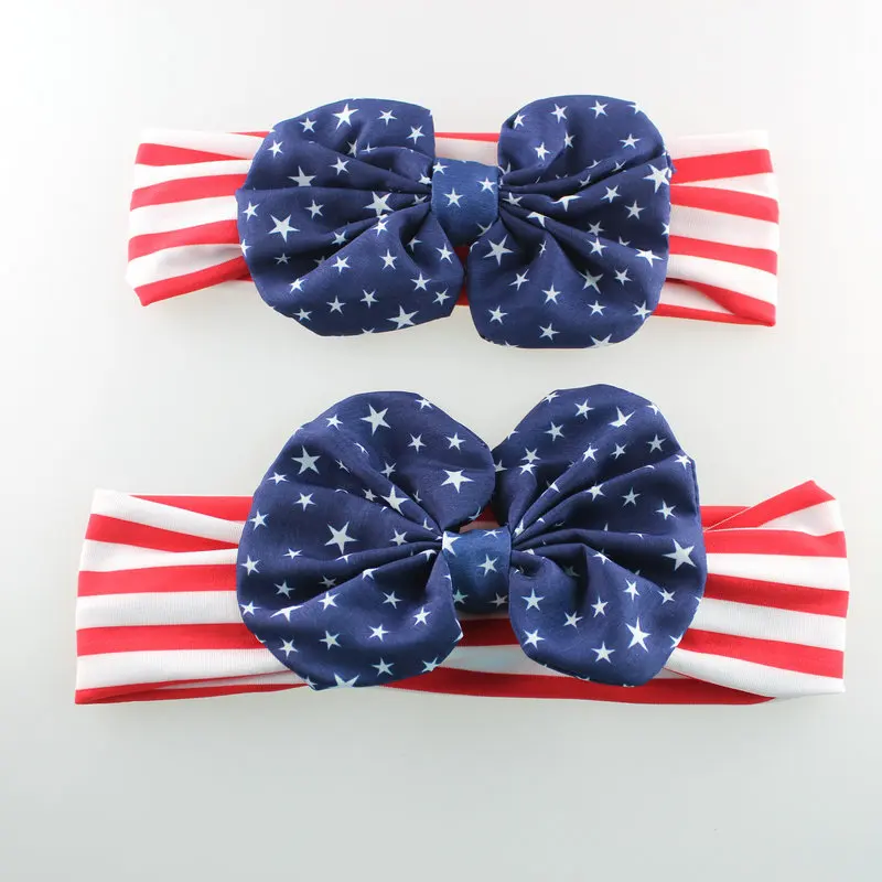 11 colors Fashion Headbands 1 Set of Sweet Mama Baby Bohemia Elastic Ribbon Bow Hairband Turban Rabbit Knot Headband Accessories | Детская